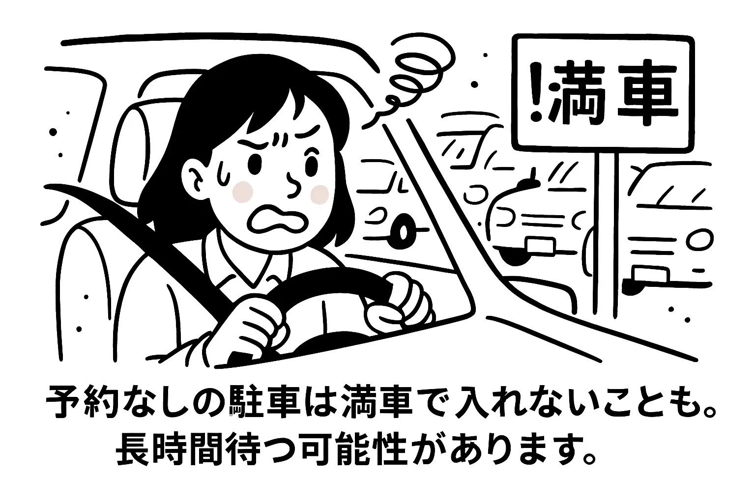 当日駐車は大きなリスク
